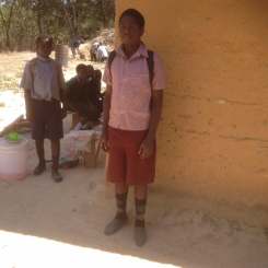 This boy walked 25km after school on Wednesday to be at the meeting on Thursday.